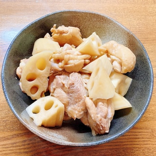 蓮根と鶏肉の煮物